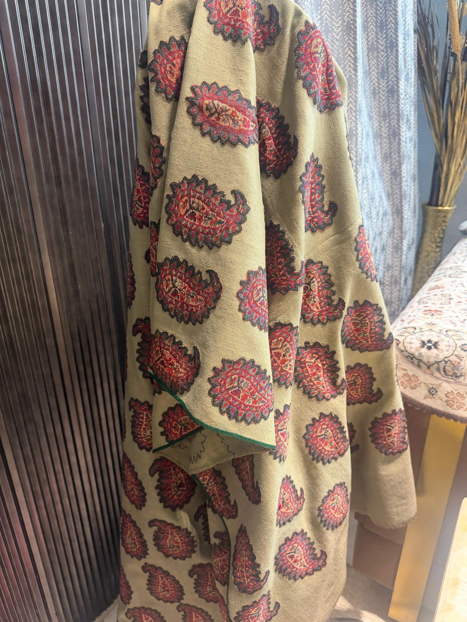 Antique Kashmiri Jamawar shawl 