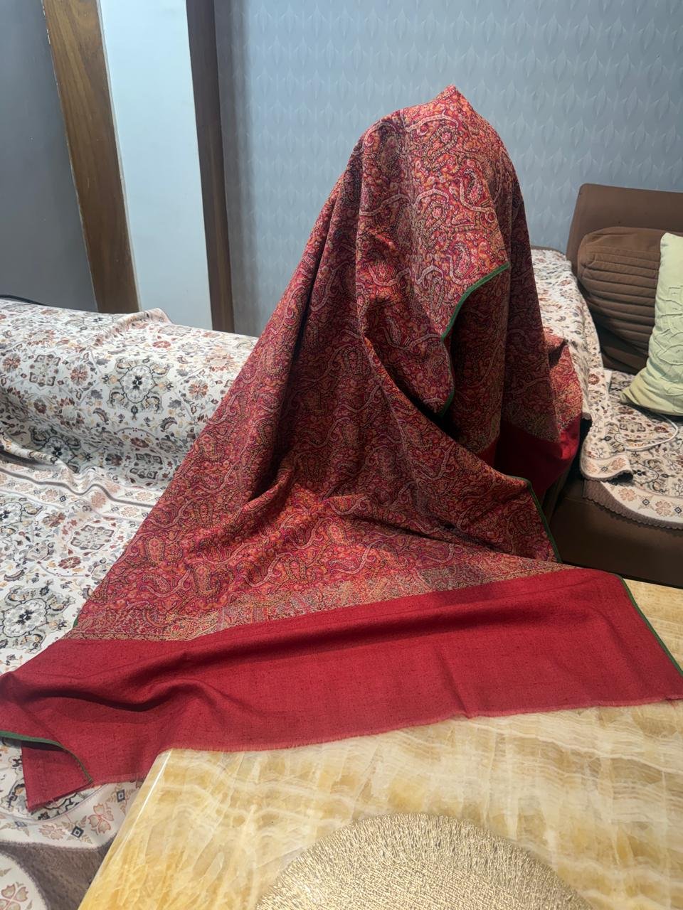 Antique irani jamawar shawl 