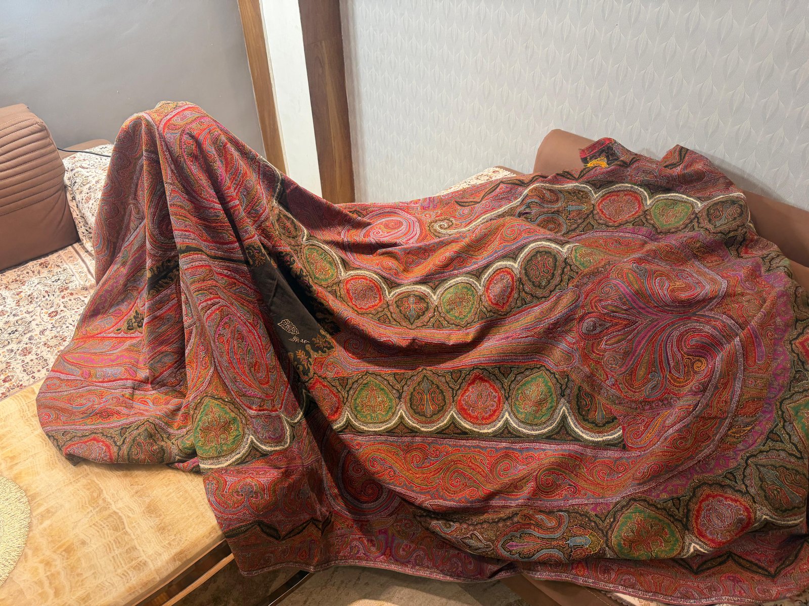 Antique kani jamawar Long shawl 