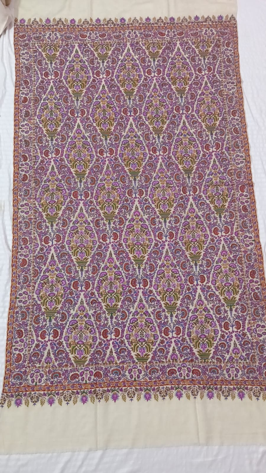 Pashmina kalamkari shawl najibabadi 