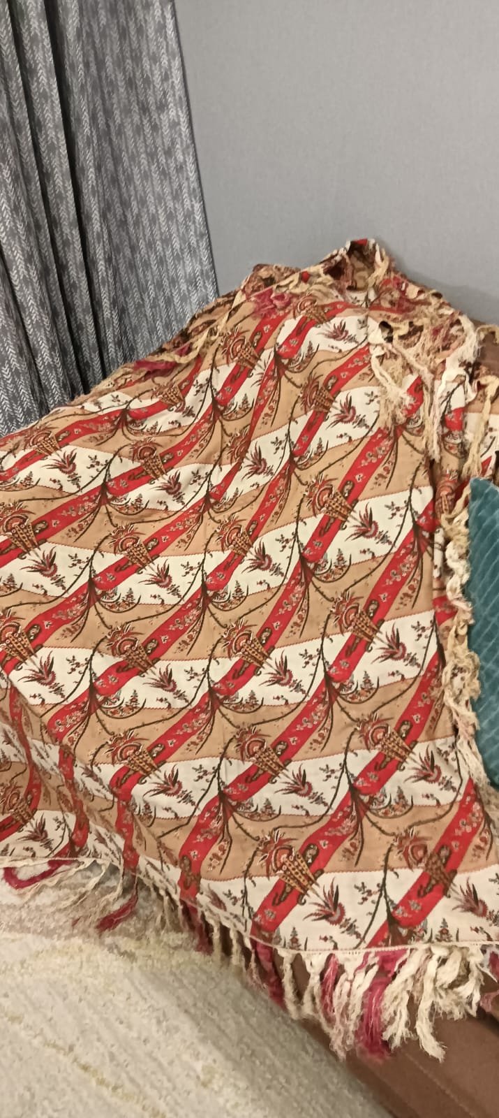 Antique Paisley unique wall hanging 