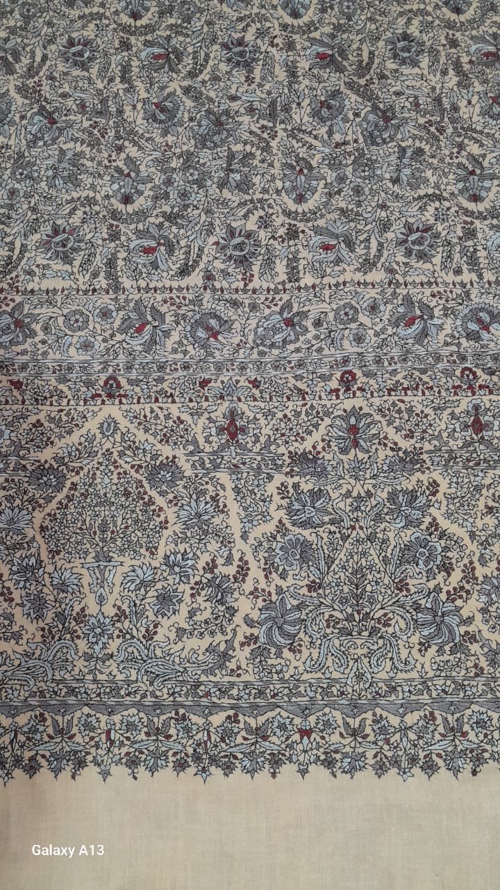 Pashmina resham embroidery jamawar needle work 