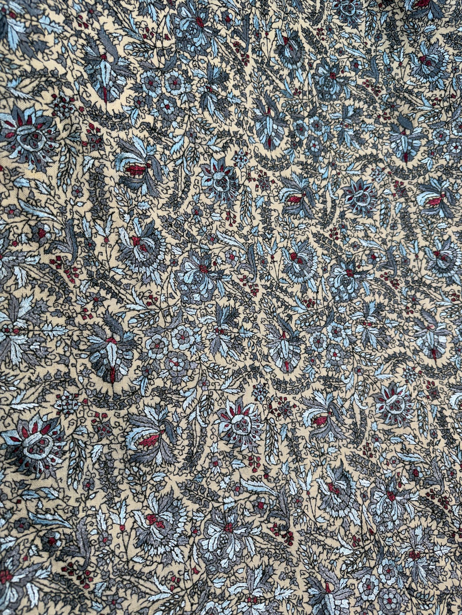 Pashmina needle work Resham unique jama