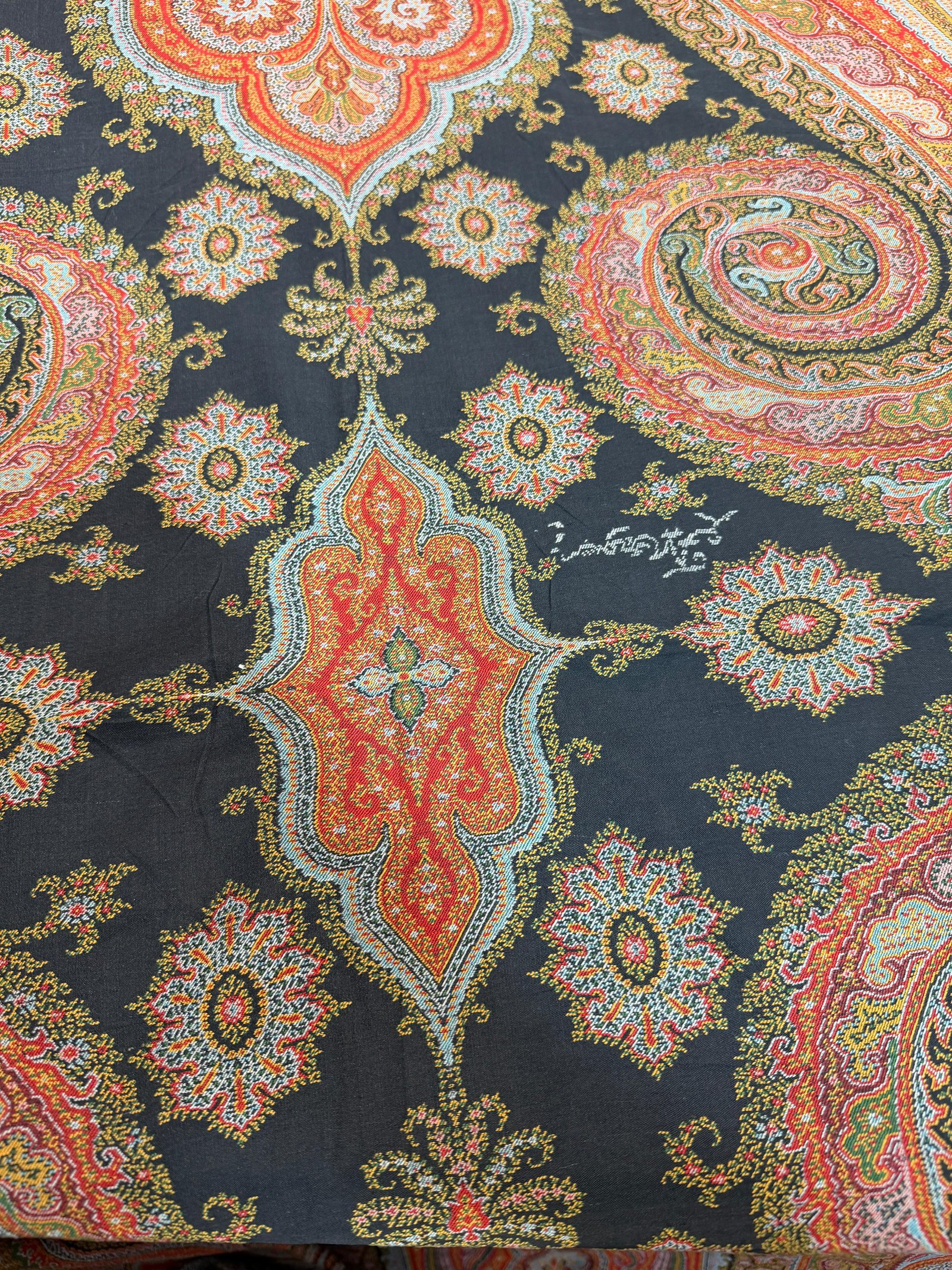 Paisley gents long shawl unique 