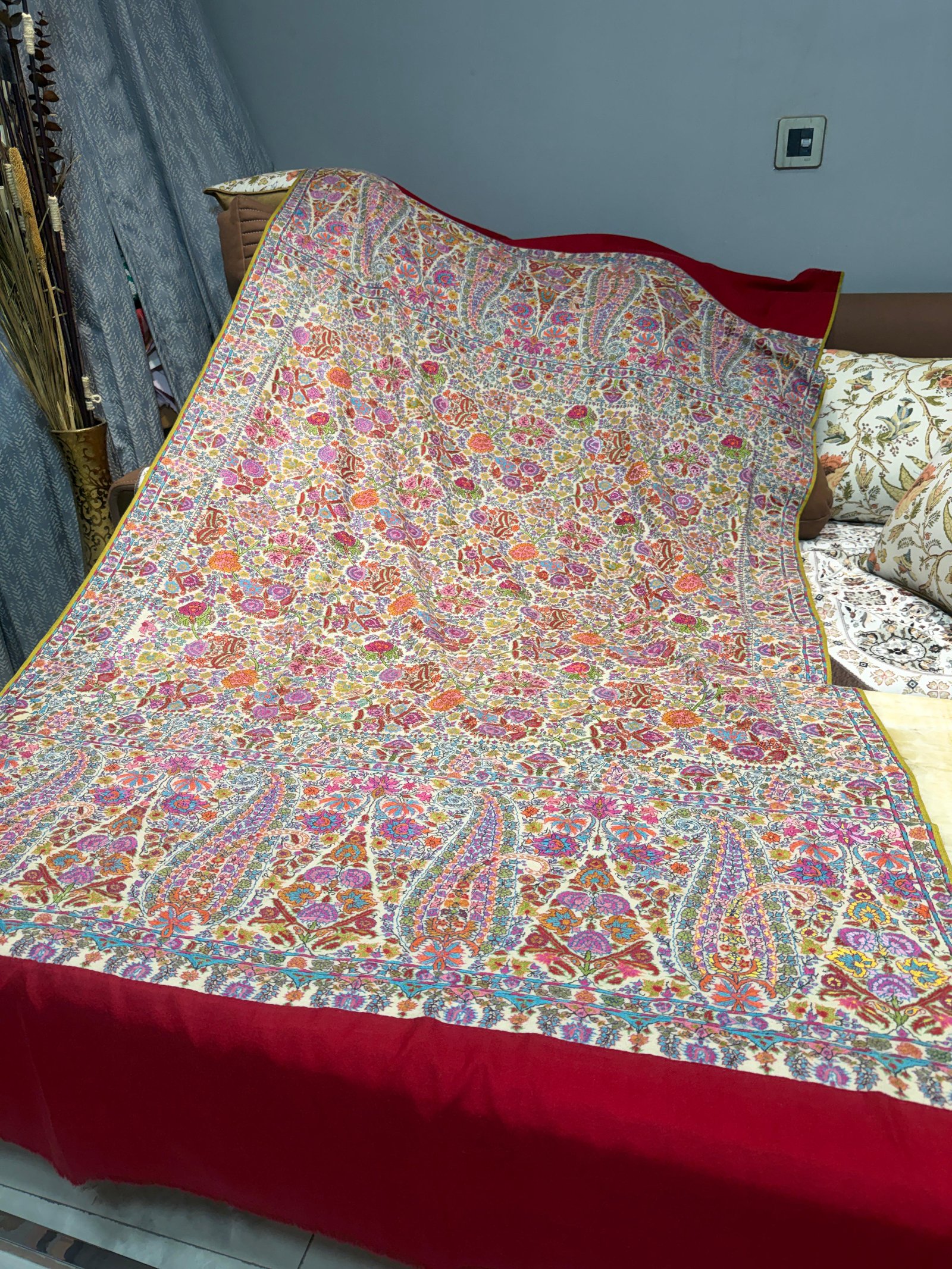 Pashmina needle work Regal shawl