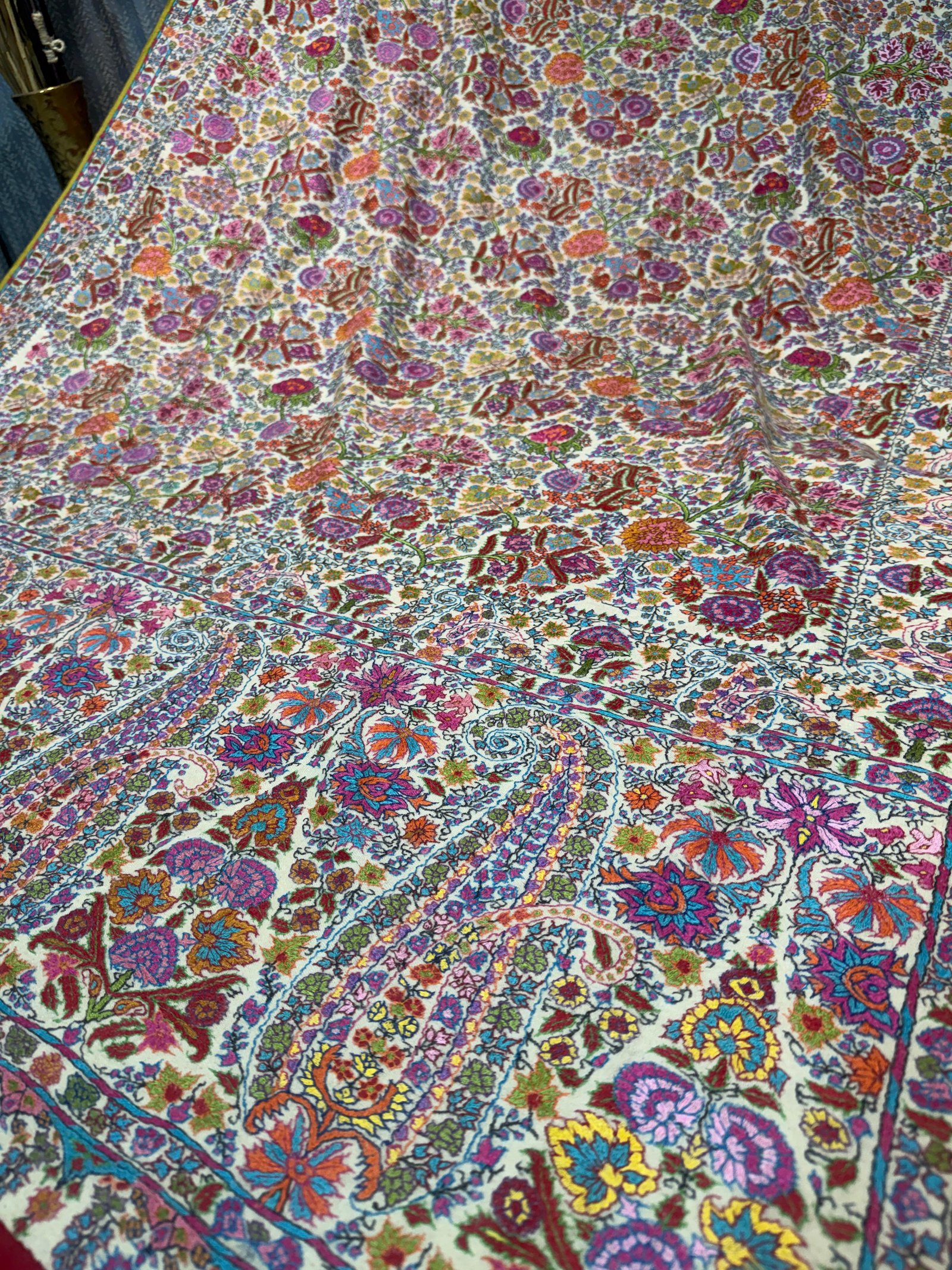 Pashmina needle work Regal shawl