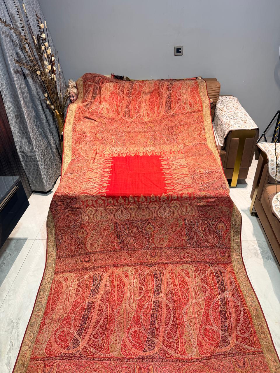 Antique kani jamawar long shawl