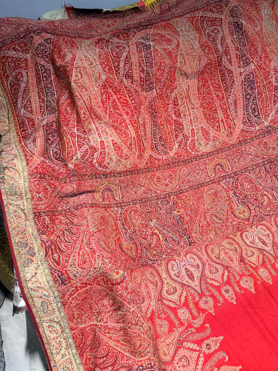 Antique kani jamawar long shawl